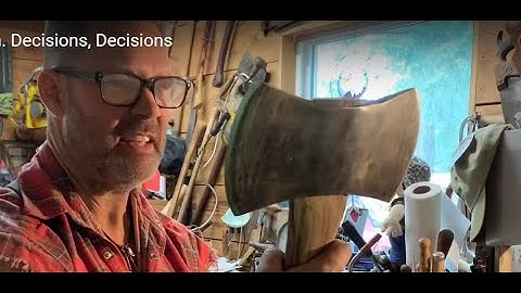WHY DO DOUBLE BIT AXES GET HUNG UPSIDE DOWN