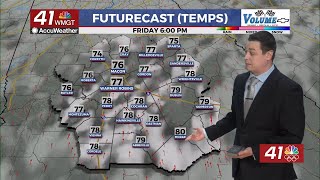 Mostly cloudy again Thursday