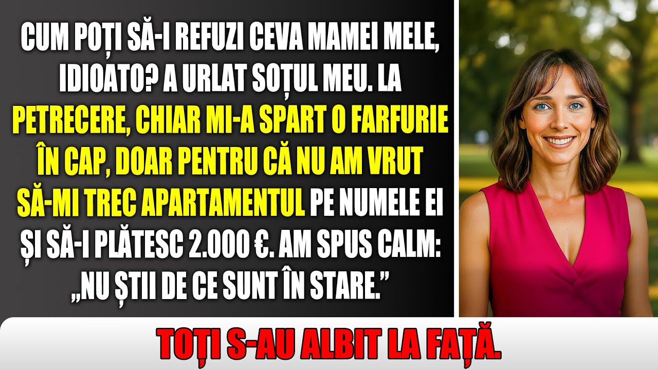 „Cum îndrăznești să-mi contrazici mama, proasto?” Soțul meu a izbucnit că n-am dat bani.
