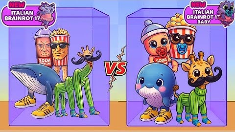 Merge Fellas Italian Brainrot 17 VS Baby Gameplay Walkthrough Reaching Max Level New Update