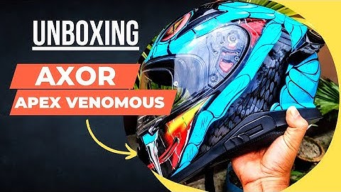Axor Apex Venomous Black Neon Blue Helmet Unboxing