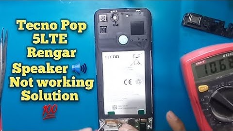 Tecno Pop 5LTE Speaker Ringer Buzzer Not working solution 💯 #phonefixing