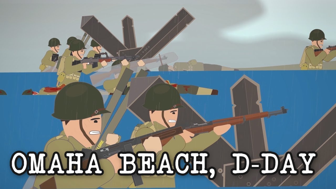 ⁣Omaha Beach, D-Day (June 6, 1944)