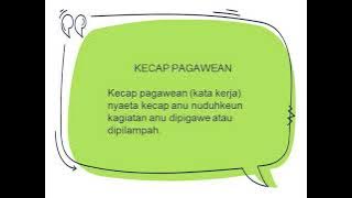 BAHASA SUNDA KELAS 4 | KECAP BARANG JEUNG KECAP PAGAWEAN