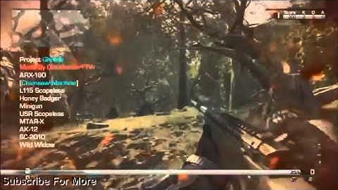 Call of Duty  Ghost   Mod Menu Lobby PS3