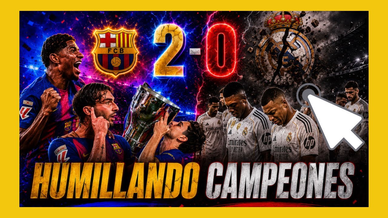 🚨EL BARÇA HUMILLA AL REAL MADRID 2-0 Y CAMPEONES DE LIGA!!! - YouTube