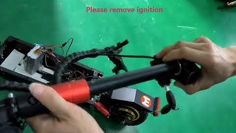 YUME S10 How to replace the voltage lock of S10 adult electric scooter