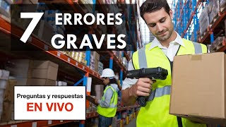 CONTROL DE INVENTARIOS  Los 7 ERRORES GRAVES al manejar tu INVENTARIO