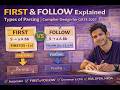 FIRST &amp; FOLLOW Explained | Types of Parsing | Compiler Design for GATE 2027