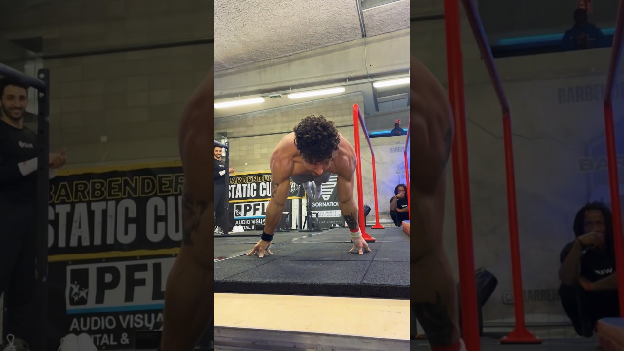 Calisthenics athlete Iliesse Belasri with a crazy planche combo!💥 