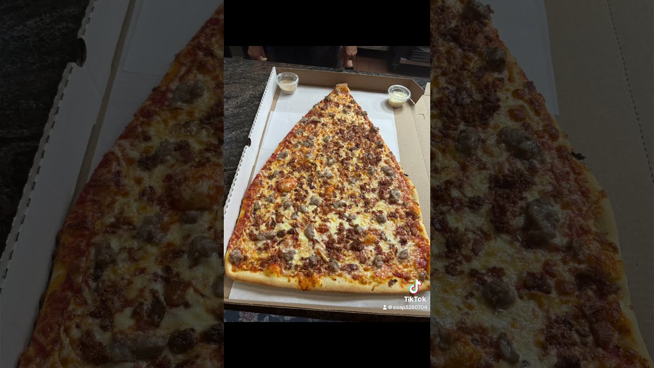 Spend the evening with us we got  a super slice from pizza barn !!!