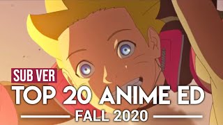 Top 20 Anime Endings - Fall 2020 (Subscribers Version)