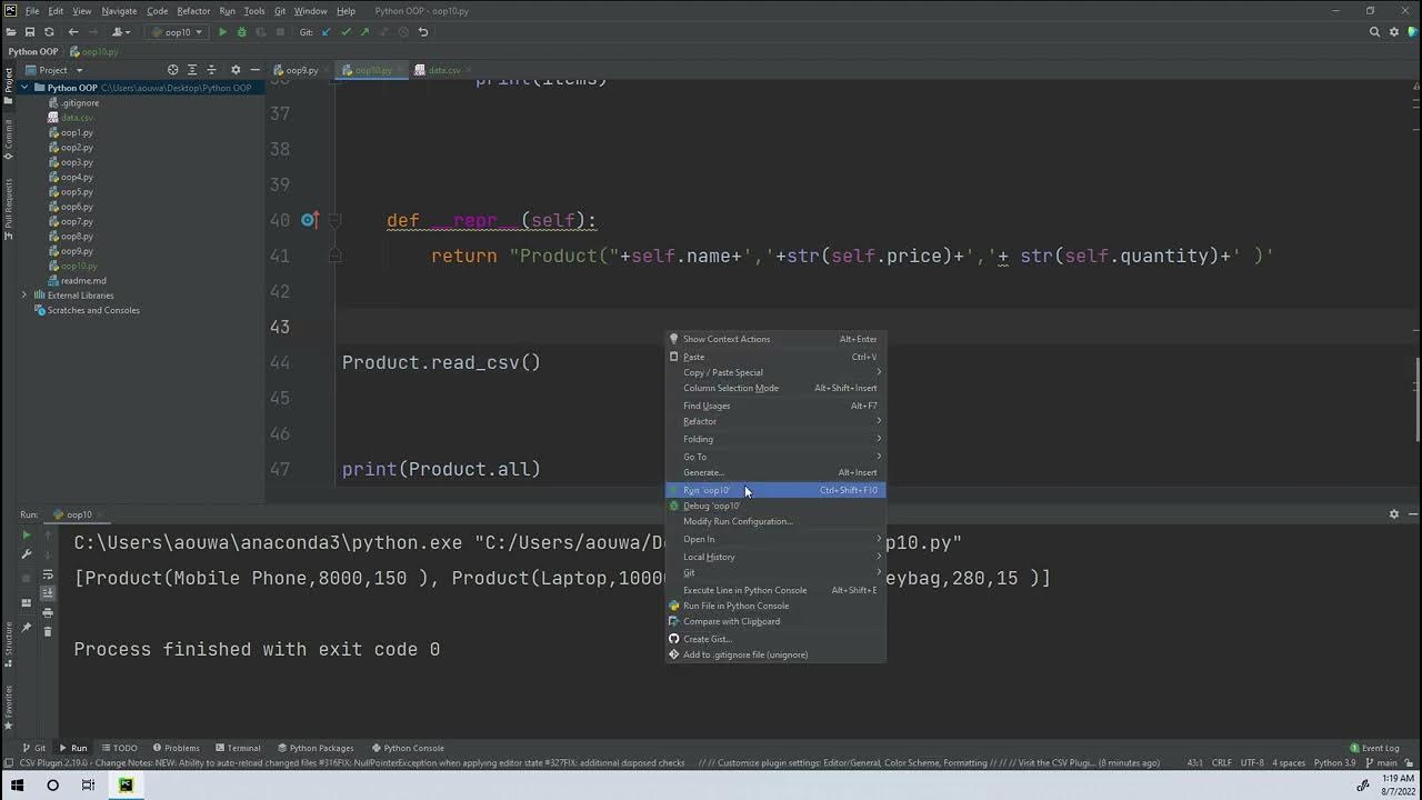 10 Python OOP Class Method - YouTube