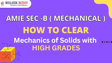 AMIE SEC-B | MECHANICS OF SOLIDS | IMPORTANT TOPICS FOR EXAM | SYLLABUS DISCUSSION