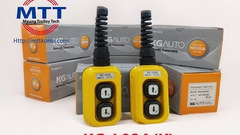 Tay bấm điều khiển cầu trục L02A(K) có dây 2 nút 1 tốc độ