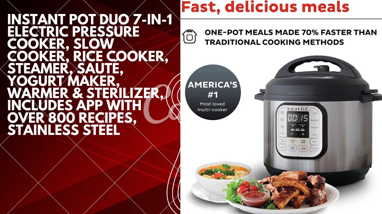 Instant Pot Duo 7 in 1 Electric Pressure Cooker - MUST Watch Review 