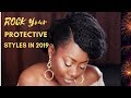 How To | Faux Updo on Short Hair | Protective style 2019