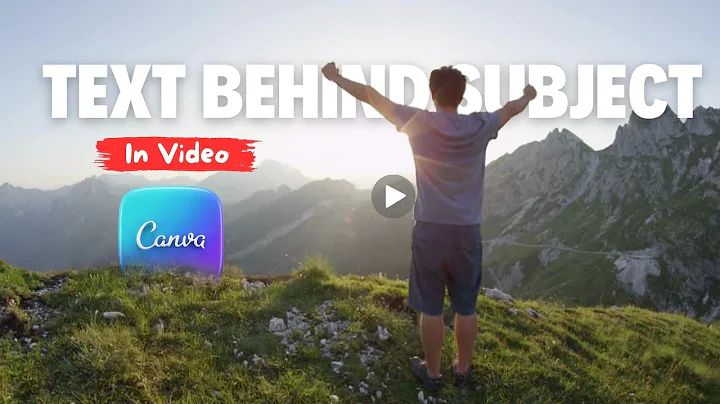 How to Add Text Behind a Moving Subject in a Video Using Canva (Step-by-Step Guide!)