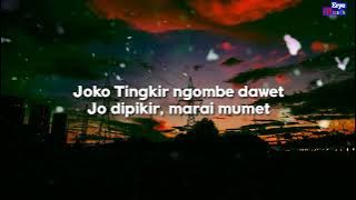 Joko Tingkir - Denny Caknan, Cak percil, Cak Sodiq ( Lirik Musik)