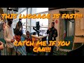 Cop Chases Drunk Lady on Motorized Suitcase inside Airport