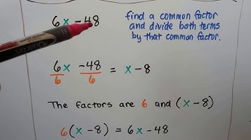 G.E.D. Math  21b, Factoring