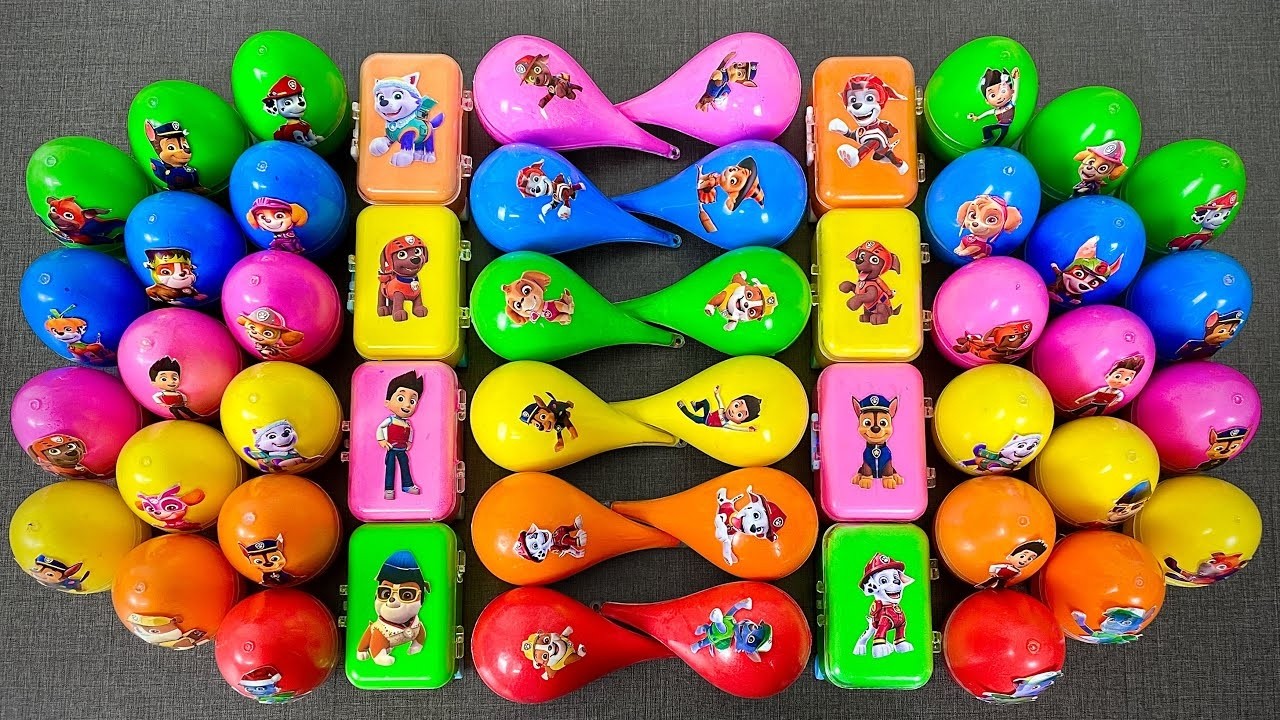 Looking For Paw Patrol Clay With Slime Coloring: Ryder, Chase, Marshall,...Satisfying ASMR Video