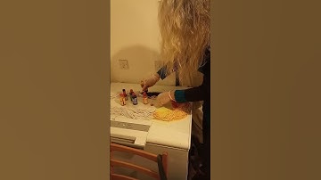 Tye dyeing cord for macrame Pt1