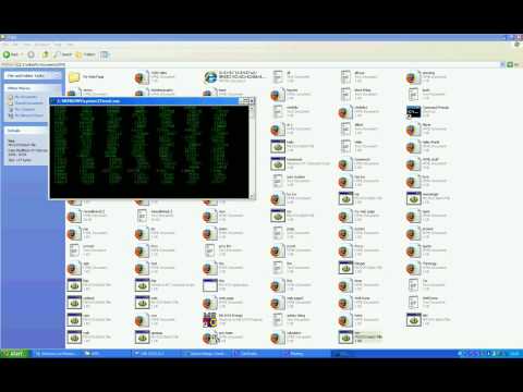 batch files: matrix effect.