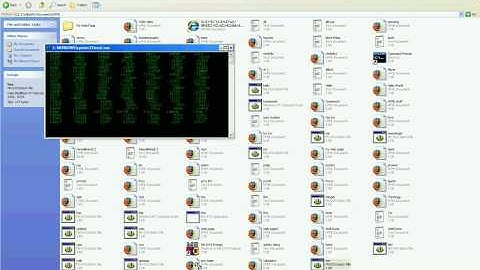 batch files: matrix effect.