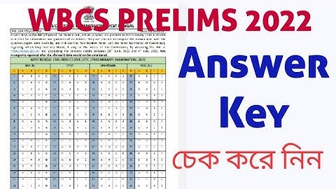 #wbcsanswerkey, #psc answerkey, #wbcsprelims2022, #wbcsprelims2022