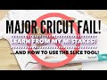 MAJOR CRICUT FAIL | Learn From My Mistakes | How to Use the Slice Tool in Design Space