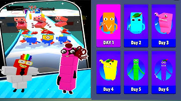 CUBE RUN GAMES VS MERGE CUBE NUMBER COLOR BLOCK GAMEPLAY MAX LEVELS 😺😁😸