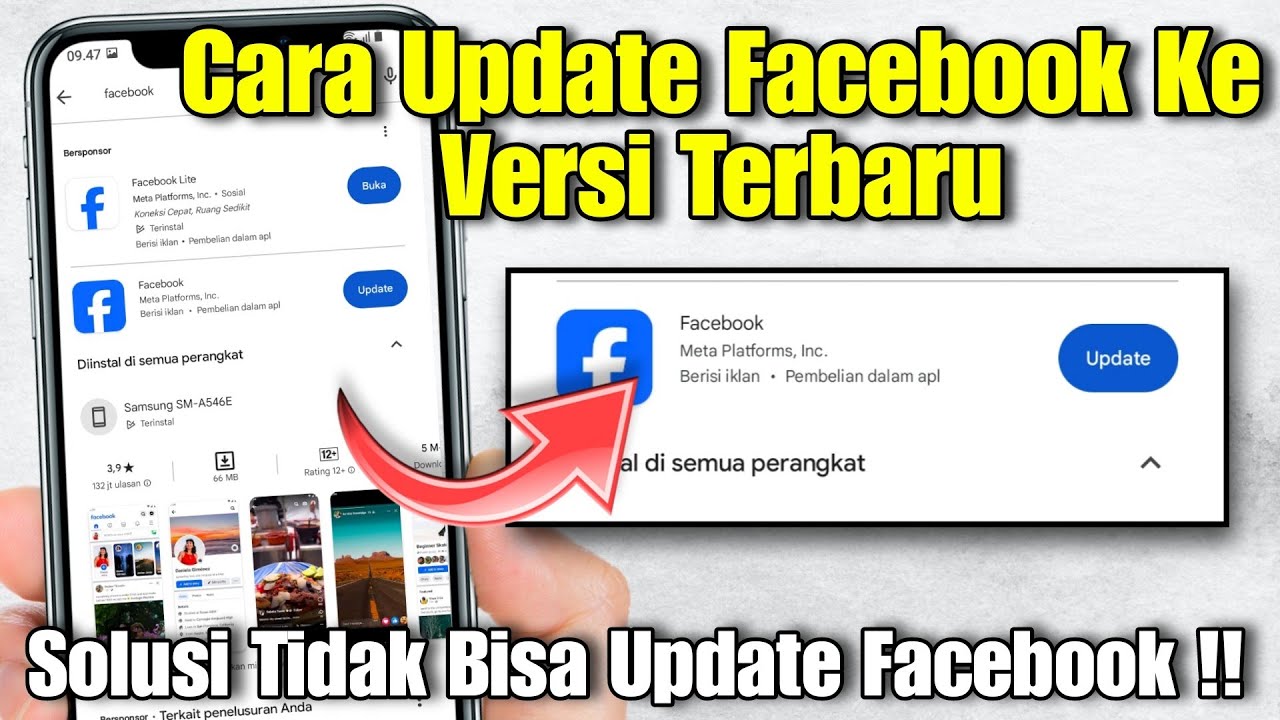 Cara Update Facebook Ke Versi Terbaru || Atasi Tidak Bisa Update Facebook Di Playstore