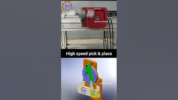 Can you guess the speed? 🔥|#mechanical principles | #pickandplace #solidworks #simulation #cad
