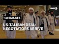 Taliban negotiator Shahabuddin Delawar arrives to sign US-taliban peace deal | AFP