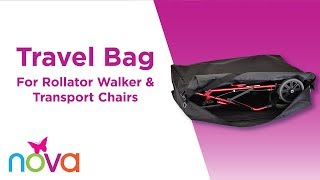 Travel Bag For Rollator Walker & Transport Chairs - Features & How To Assemble