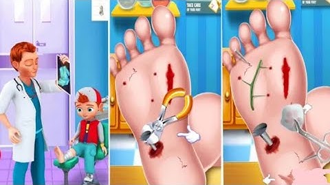Foot Surgery Doctor Care Gameplay Walkthrough Level 01 - Android,Ios(Part 1)