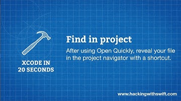 Xcode in 20 Seconds: Find in project