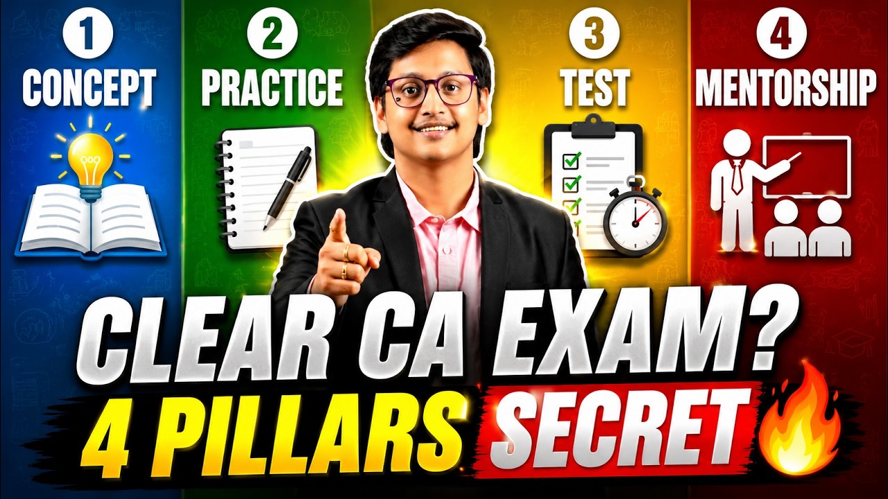 4 Pillars to Clear CA Exams in First Attempt | Secret Strategy - YouTube
