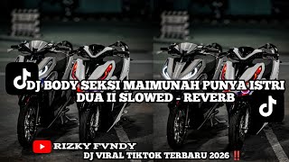 DJ BODY SEKSI MAIMUNAH PUNYA ISTRI DUA II SLOWED - REVERB VIRAL TIKTOK 