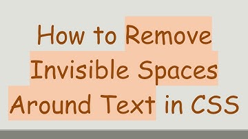 How to Remove Invisible Spaces Around Text in CSS