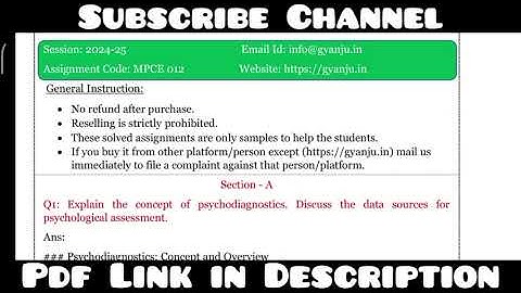 IGNOU MPCE 012 Solved Assignment 2024-25