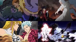 Seven Deadly Sins, Mael & Ludociel Vs Zeldris, Cusack & Chandler Vs Demon King Meliodas Amv