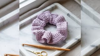 How to Make a Crochet Hair Scrunchie | Simple &amp; Quick Project ll