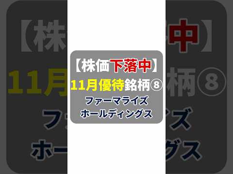 【11月優待⑧】ファーマライズHD（2796）日用品優待！高利回り7.3％＆株価低迷中