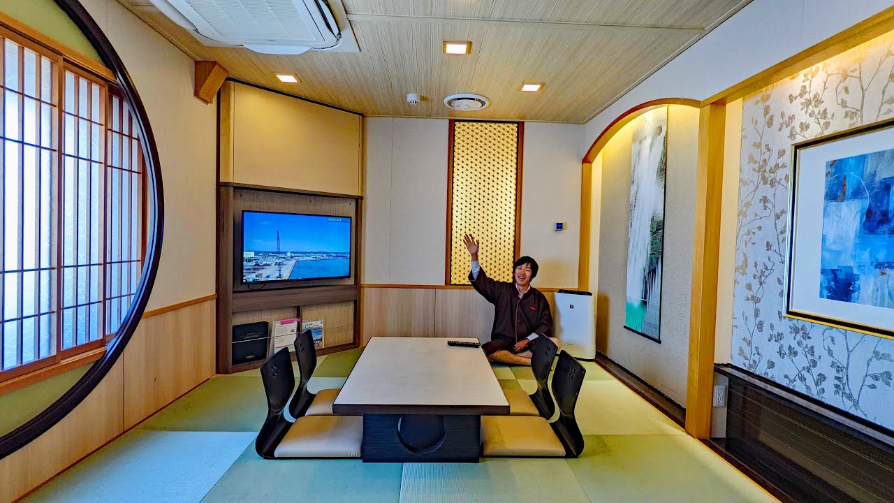 (6)【豪華フェリー】鹿児島行き「さんふらわあ」のデラックス和室に宿泊【日本一周 船の旅 第５日　大阪→鹿児島】