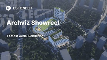 Fastest aerial view architecture rendering animation | D5 Render