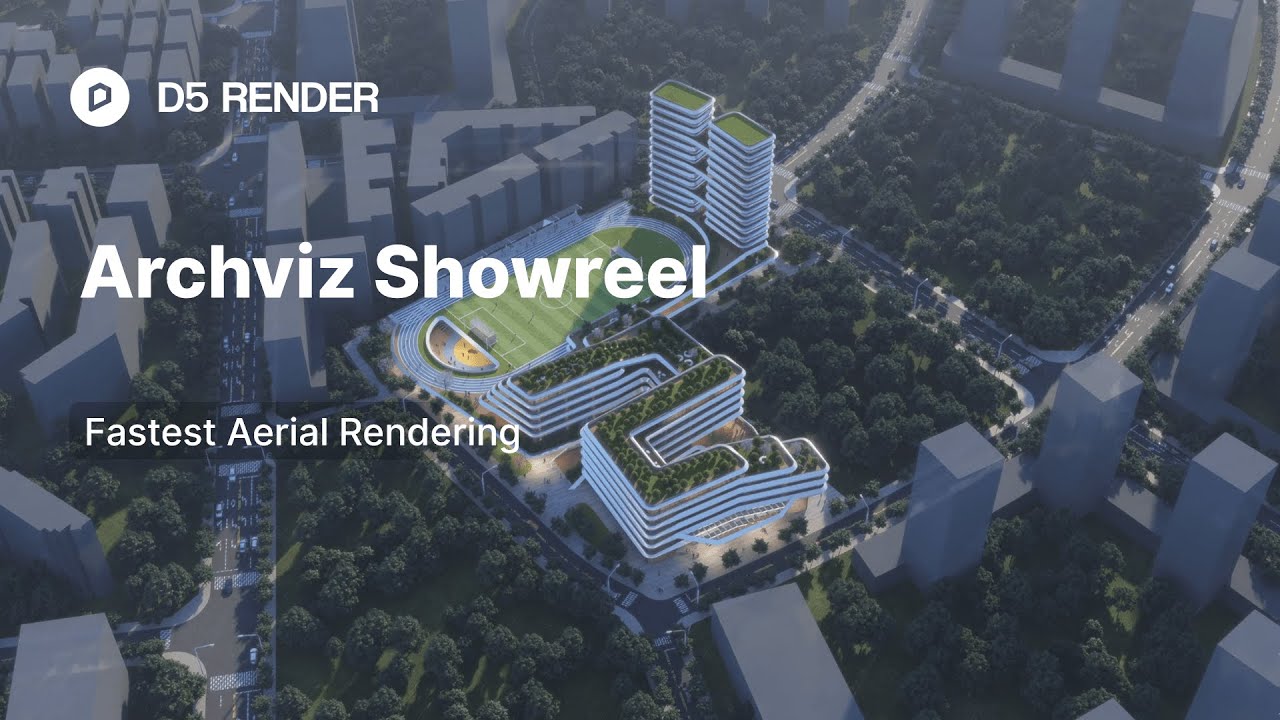 Fastest aerial view architecture rendering animation D5 Render YouTube