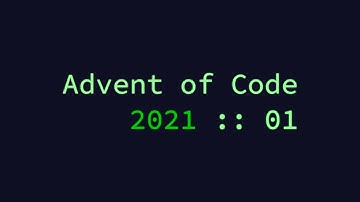 Advent of Code 2021 (Golang) - Day 1