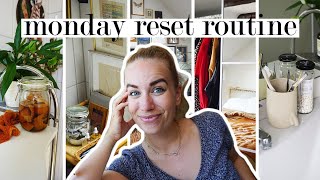 monday reset routine // sustainable cleaning and decluttering